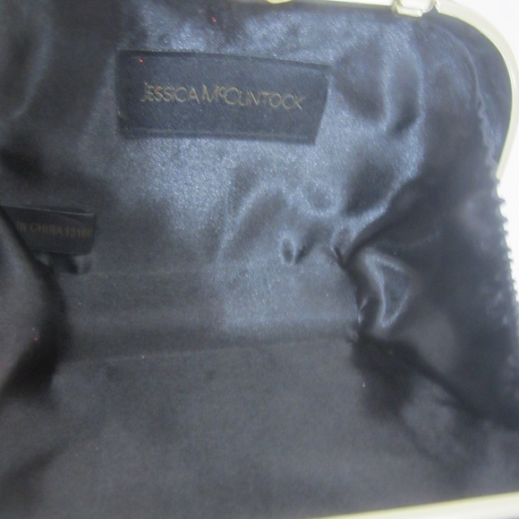 Jessica McClintock Black and Gold Clutch for evenings out or a special event - Picture 5 of 7
